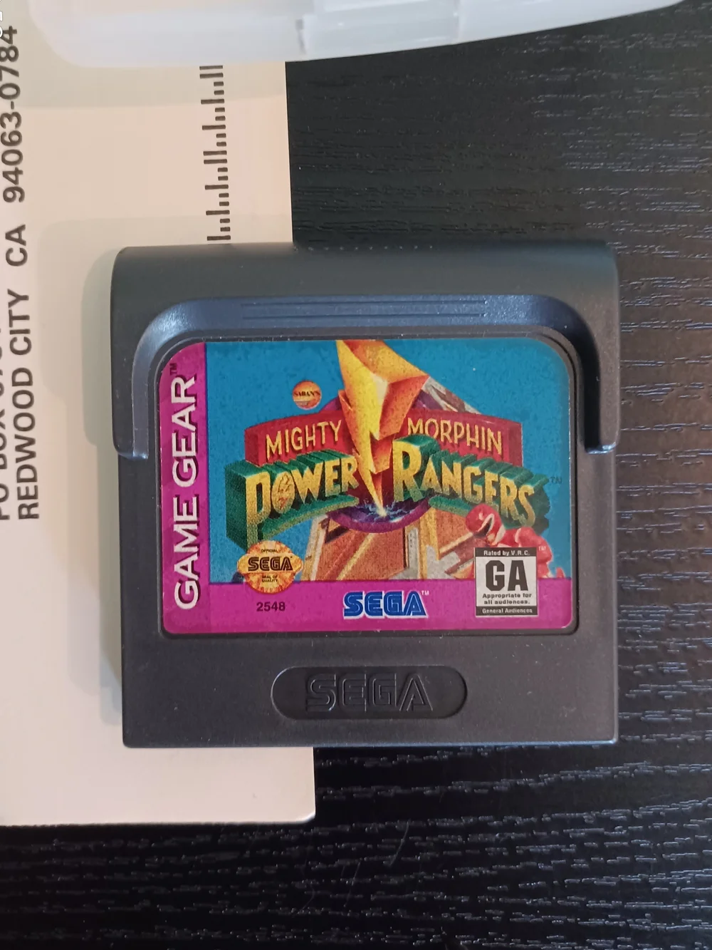 Mighty Morphin Power Rangers Game Gear Game